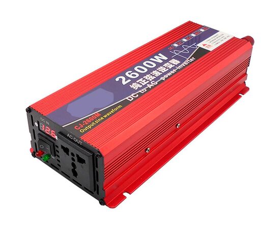 Автомобільний інвертор Choetech 12/220V 1300Вт, чиста синусоїда (CJ-2600M)