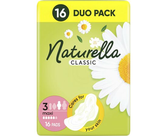 Гігієнічні прокладки Naturella Classic Maxi 16 шт (4015400318026), зображення 2 Гігієнічні прокладки Naturella Classic Maxi 16 шт (4015400318026), зображення 2