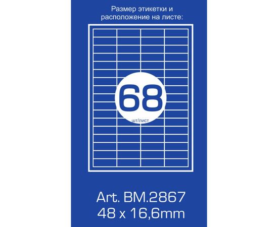 Этикетка самоклеящаяся Buromax BM.2867, изображение 3 Этикетка самоклеящаяся Buromax BM.2867, изображение 3