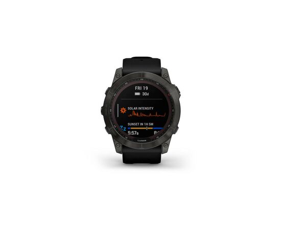Смарт-часы Garmin fenix 7X Sapph Sol Carbon Gray DLC Ti w/Black, GPS (010-02541-11), изображение 2 Смарт-часы Garmin fenix 7X Sapph Sol Carbon Gray DLC Ti w/Black, GPS (010-02541-11), изображение 2