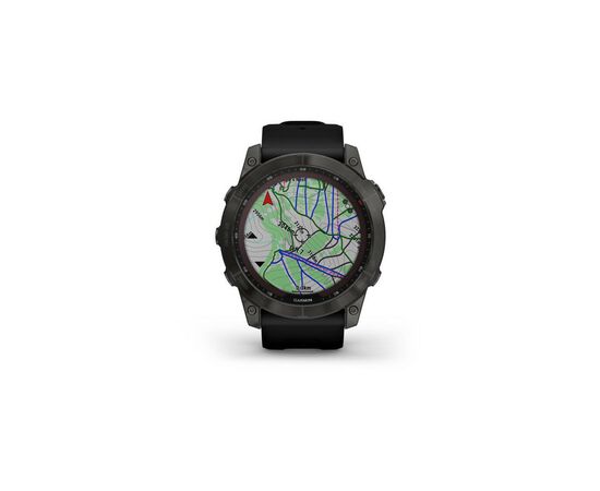 Смарт-часы Garmin fenix 7X Sapph Sol Carbon Gray DLC Ti w/Black, GPS (010-02541-11), изображение 4 Смарт-часы Garmin fenix 7X Sapph Sol Carbon Gray DLC Ti w/Black, GPS (010-02541-11), изображение 4