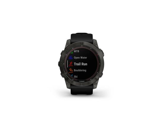 Смарт-часы Garmin fenix 7X Sapph Sol Carbon Gray DLC Ti w/Black, GPS (010-02541-11), изображение 7 Смарт-часы Garmin fenix 7X Sapph Sol Carbon Gray DLC Ti w/Black, GPS (010-02541-11), изображение 7
