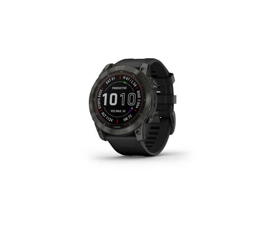 Смарт-годинник Garmin fenix 7X Sapph Sol Carbon Gray DLC Ti w/Black, GPS (010-02541-11)