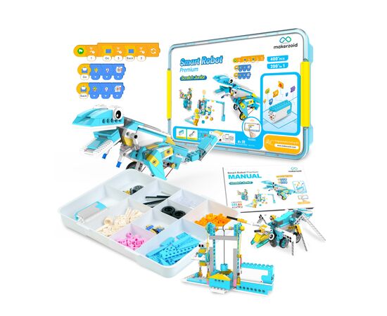 Конструктор Makerzoid Smart Robot Premium (MKZ-PF-PM), изображение 2 Конструктор Makerzoid Smart Robot Premium (MKZ-PF-PM), изображение 2