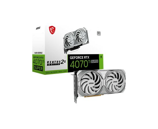 Видеокарта MSI GeForce RTX4070Ti SUPER 16Gb VENTUS 2X OC WHITE (RTX 4070 Ti SUPER 16G VENTUS 2X WHITE OC), изображение 5 Видеокарта MSI GeForce RTX4070Ti SUPER 16Gb VENTUS 2X OC WHITE (RTX 4070 Ti SUPER 16G VENTUS 2X WHITE OC), изображение 5
