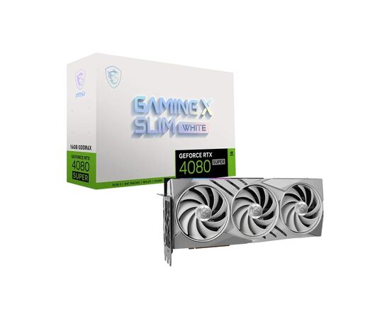 Видеокарта MSI GeForce RTX4080 SUPER 16GB GAMING X SLIM WHITE (RTX 4080 SUPER 16G GAMING X SLIM WHITE), изображение 7 Видеокарта MSI GeForce RTX4080 SUPER 16GB GAMING X SLIM WHITE (RTX 4080 SUPER 16G GAMING X SLIM WHITE), изображение 7