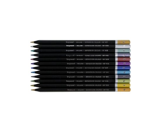 Олівці кольорові Bruynzeel EXPRESSION METALLIC, 12 шт. (8712079468422), зображення 5 Олівці кольорові Bruynzeel EXPRESSION METALLIC, 12 шт. (8712079468422), зображення 5