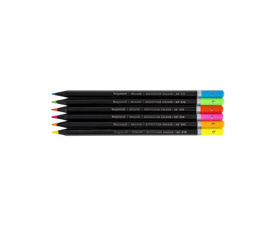 Карандаши цветные Bruynzeel EXPRESSION NEON, 6 цветов (8712079468408), изображение 4 Карандаши цветные Bruynzeel EXPRESSION NEON, 6 цветов (8712079468408), изображение 4