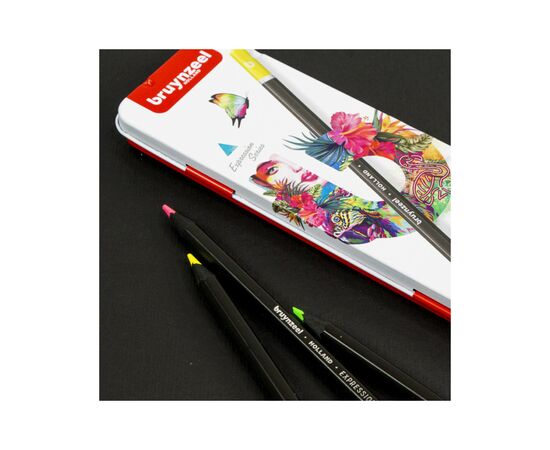 Карандаши цветные Bruynzeel EXPRESSION NEON, 6 цветов (8712079468408), изображение 9 Карандаши цветные Bruynzeel EXPRESSION NEON, 6 цветов (8712079468408), изображение 9