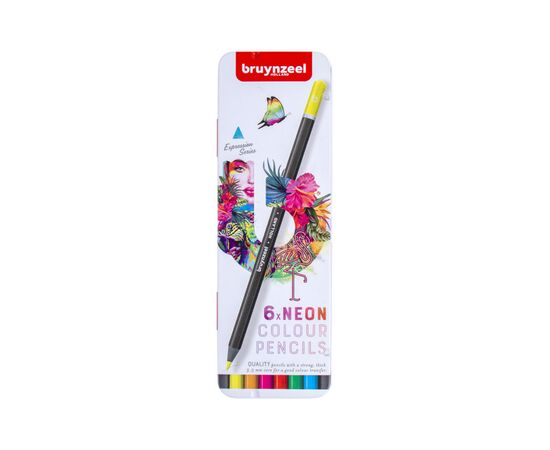 Карандаши цветные Bruynzeel EXPRESSION NEON, 6 цветов (8712079468408)