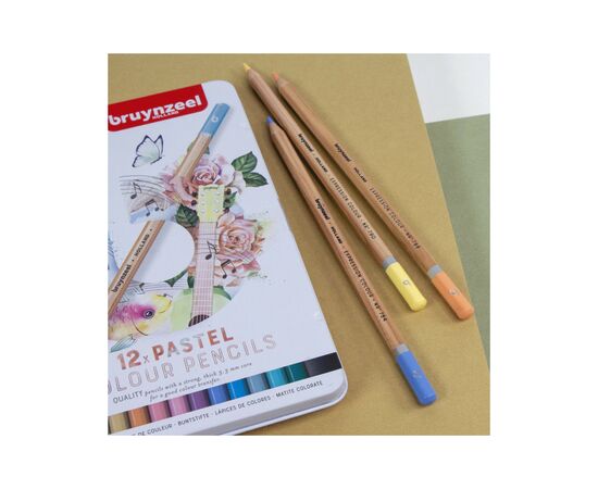 Карандаши цветные Bruynzeel EXPRESSION PASTEL, 12 цветов (8712079468415), изображение 9 Карандаши цветные Bruynzeel EXPRESSION PASTEL, 12 цветов (8712079468415), изображение 9