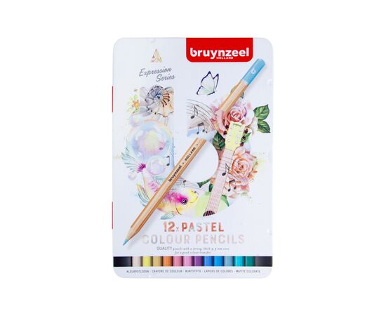 Олівці кольорові Bruynzeel EXPRESSION PASTEL, 12 кольорів (8712079468415)