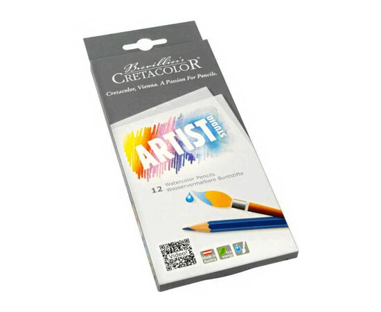 Карандаши цветные Cretacolor Artist Studio Line, акварельные 12 цветов (9014400276850), изображение 2 Карандаши цветные Cretacolor Artist Studio Line, акварельные 12 цветов (9014400276850), изображение 2