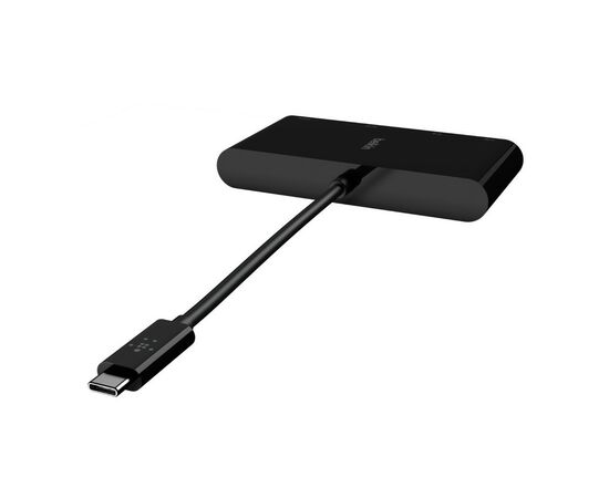 Переходник Belkin USB-C to Ethernet, HDMI, VGA, USB-A, black (AVC005BTBK), изображение 2 Переходник Belkin USB-C to Ethernet, HDMI, VGA, USB-A, black (AVC005BTBK), изображение 2