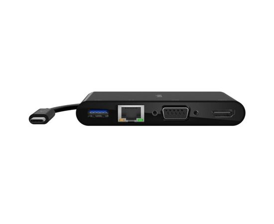 Переходник Belkin USB-C to Ethernet, HDMI, VGA, USB-A, black (AVC005BTBK), изображение 4 Переходник Belkin USB-C to Ethernet, HDMI, VGA, USB-A, black (AVC005BTBK), изображение 4