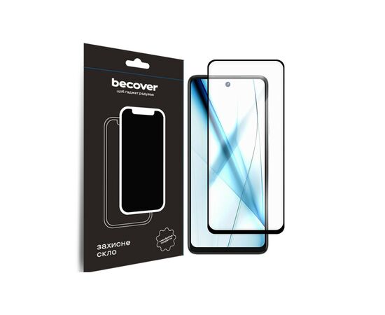 Стекло защитное BeCover Tecno Spark 20 Pro (KJ6) Black (710653)