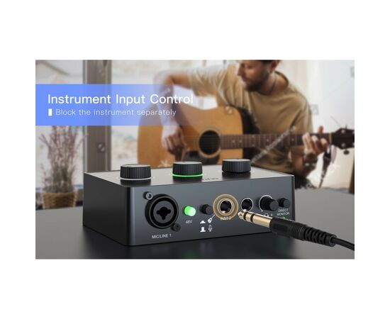 Микшерный пульт Fifine Sound Card SC1 Black (SC1), изображение 10 Микшерный пульт Fifine Sound Card SC1 Black (SC1), изображение 10