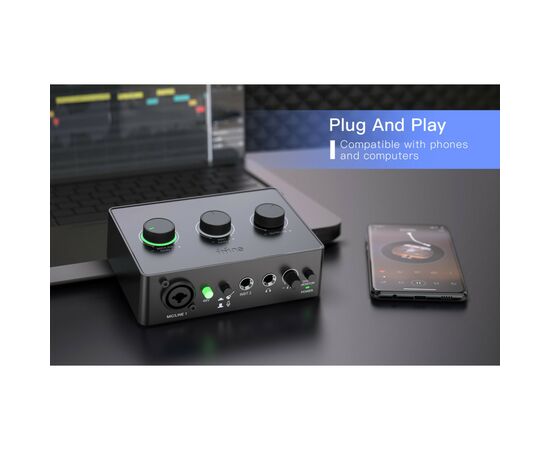 Микшерный пульт Fifine Sound Card SC1 Black (SC1), изображение 12 Микшерный пульт Fifine Sound Card SC1 Black (SC1), изображение 12