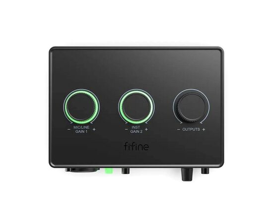 Микшерный пульт Fifine Sound Card SC1 Black (SC1), изображение 2 Микшерный пульт Fifine Sound Card SC1 Black (SC1), изображение 2