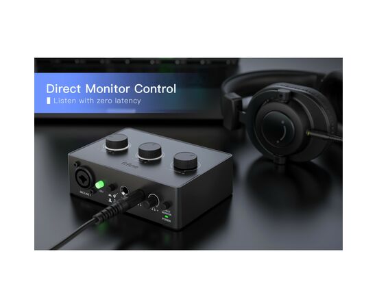 Микшерный пульт Fifine Sound Card SC1 Black (SC1), изображение 5 Микшерный пульт Fifine Sound Card SC1 Black (SC1), изображение 5