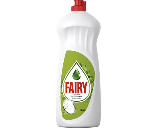 Засіб для ручного миття посуду Fairy Зелене яблуко 1 л (5413149314139)