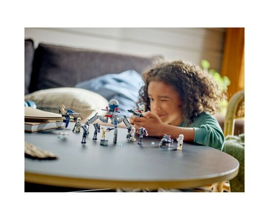 Конструктор LEGO Star Wars Клоны-пехотинцы и Боевой дроид. Боевой набор 215 деталей (75372), изображение 8 Конструктор LEGO Star Wars Клоны-пехотинцы и Боевой дроид. Боевой набор 215 деталей (75372), изображение 8