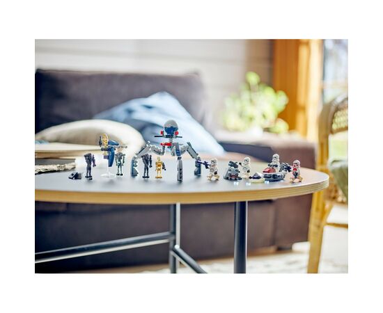 Конструктор LEGO Star Wars Клоны-пехотинцы и Боевой дроид. Боевой набор 215 деталей (75372), изображение 9 Конструктор LEGO Star Wars Клоны-пехотинцы и Боевой дроид. Боевой набор 215 деталей (75372), изображение 9