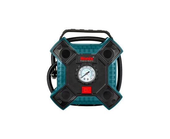 Автомобильный компрессор Ronix 12В, 160 PSI, 11 бар, 1100 кПа (RH-4263), изображение 3 Автомобильный компрессор Ronix 12В, 160 PSI, 11 бар, 1100 кПа (RH-4263), изображение 3