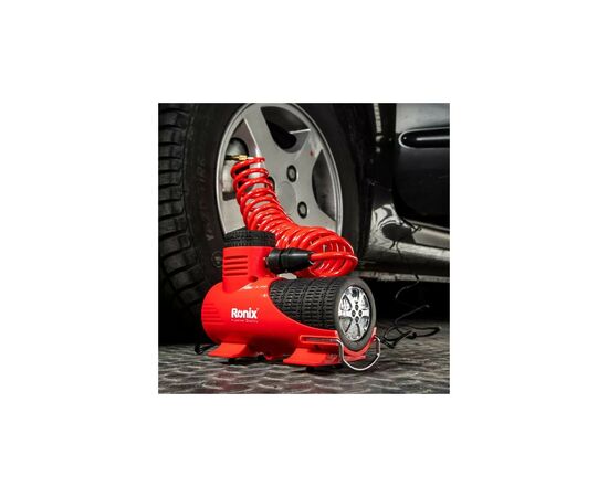 Автомобильный компрессор Ronix 12В, 100 PSI, 7 бар (RH-4264), изображение 12 Автомобильный компрессор Ronix 12В, 100 PSI, 7 бар (RH-4264), изображение 12