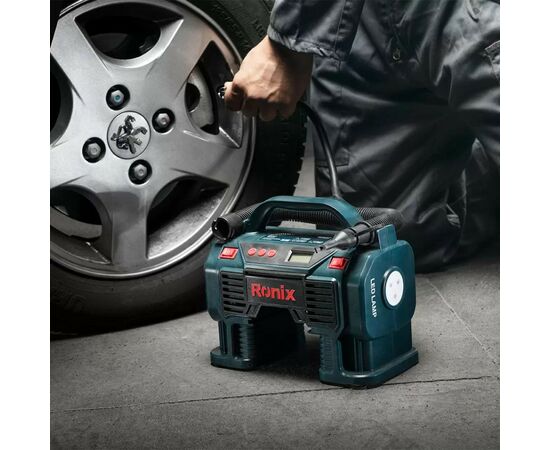 Автомобильный компрессор Ronix цифровой 12В, 160 PSI (RH-4260), изображение 9 Автомобильный компрессор Ronix цифровой 12В, 160 PSI (RH-4260), изображение 9