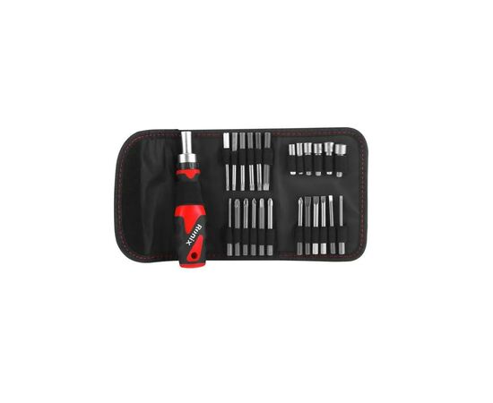Отвертка Ronix с трещоткой и набором бит 26 шт (RH-2721), изображение 2 Отвертка Ronix с трещоткой и набором бит 26 шт (RH-2721), изображение 2