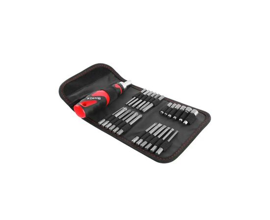 Отвертка Ronix с трещоткой и набором бит 26 шт (RH-2721), изображение 3 Отвертка Ronix с трещоткой и набором бит 26 шт (RH-2721), изображение 3