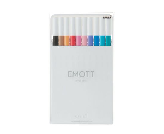 Лайнер UNI набор Emott Soft Pastel Color 0.4 мм 10 цветов (PEM-SY/10C.02SPC)