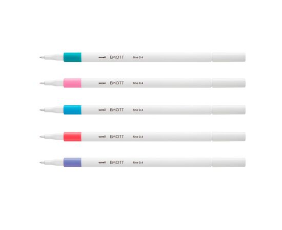 Лайнер UNI набор Emott Candy Pop Color 0.4 мм 5 цветов (PEM-SY/5C.05CPC), изображение 3 Лайнер UNI набор Emott Candy Pop Color 0.4 мм 5 цветов (PEM-SY/5C.05CPC), изображение 3