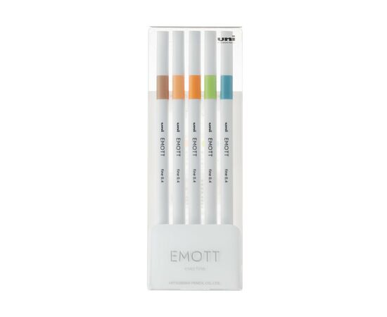 Лайнер UNI набор Emott Nature Color 0.4 мм 5 цветов (PEM-SY/5C.06NC)
