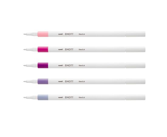 Лайнер UNI набор Emott Floral Color 0.4 мм 5 цветов (PEM-SY/5C.07FC), изображение 3 Лайнер UNI набор Emott Floral Color 0.4 мм 5 цветов (PEM-SY/5C.07FC), изображение 3