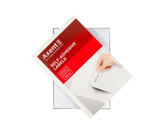 Этикетка самоклеящаяся Axent 52,5x29,7 (40 на листе) с/кл (100листов) (2468-A), изображение 3