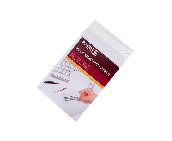 Этикетка самоклеящаяся Axent 70x25,4 (33 на листе) с/кл (100листов) (D4467-A), изображение 3