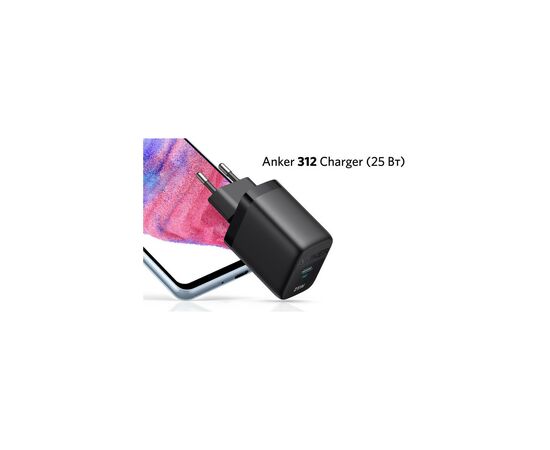 Зарядное устройство Anker PowerPort 312 - 25W USB-C Black (A2642G11), изображение 2 Зарядное устройство Anker PowerPort 312 - 25W USB-C Black (A2642G11), изображение 2