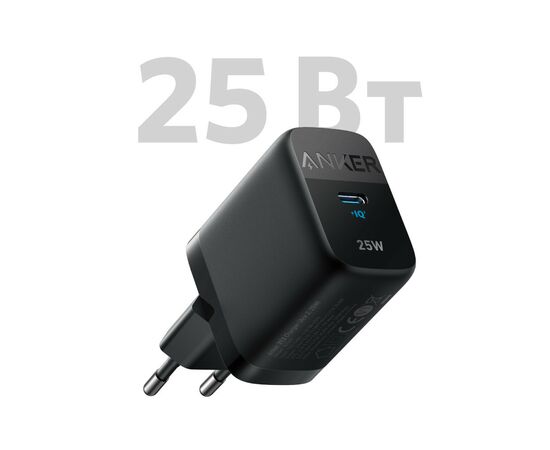 Зарядний пристрій Anker PowerPort 312 - 25W USB-C Black (A2642G11)