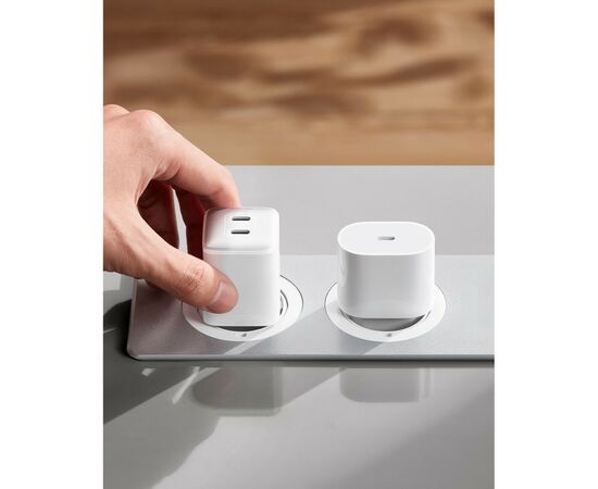 Зарядний пристрій Anker PowerPort 521 Nano Pro - 40W 2xUSB-C PIQ3.0 White (A2038G21), зображення 3