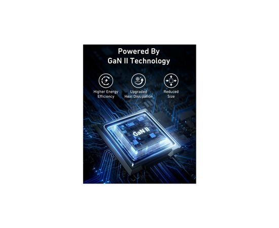 Зарядное устройство Anker PowerPort 736 Nano II - 100W 2xUSB-C PD 1xPIQ GaN Black (A2145G11), изображение 3 Зарядное устройство Anker PowerPort 736 Nano II - 100W 2xUSB-C PD 1xPIQ GaN Black (A2145G11), изображение 3