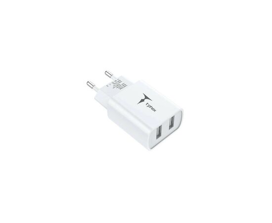 Зарядное устройство T-Phox TC-224 Pocket Dual USB White (TC-224 (W)), изображение 3 Зарядное устройство T-Phox TC-224 Pocket Dual USB White (TC-224 (W)), изображение 3