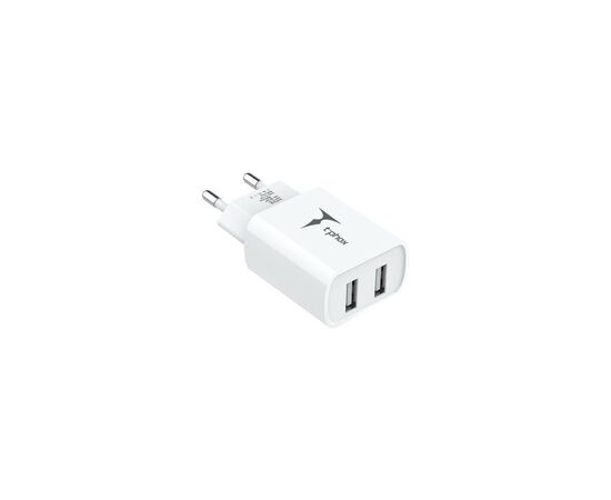 Зарядное устройство T-Phox TC-224 Pocket Dual USB White (TC-224 (W)), изображение 4 Зарядное устройство T-Phox TC-224 Pocket Dual USB White (TC-224 (W)), изображение 4
