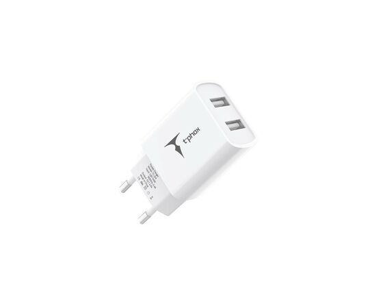 Зарядний пристрій T-Phox TC-224 Pocket Dual USB White (TC-224 (W))