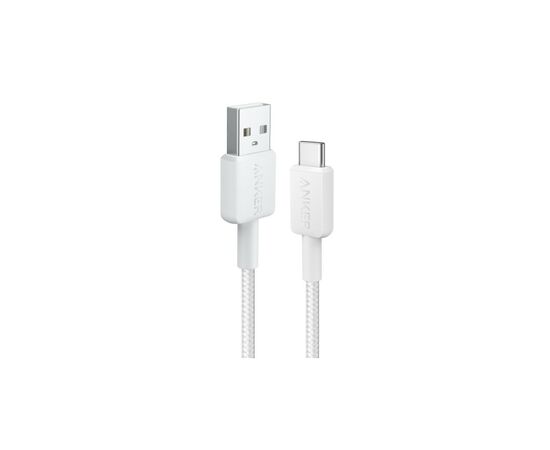Дата кабель USB 2.0 AM to Type-C 0.9m 322 White Anker (A81H5H21/A81H5G21)