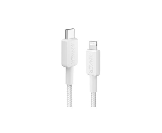 Дата кабель USB 2.0 AM to Lightning 0.9m 322 White Anker (A81B5H21/A81B5G21)
