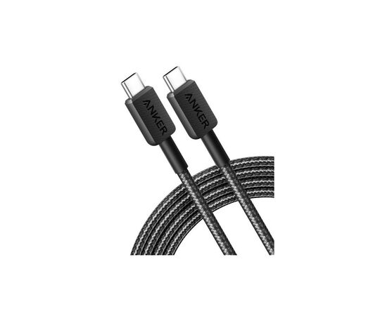 Дата кабель USB-C to USB-C 0.9m 322 Black Anker (A81F5G11), изображение 3 Дата кабель USB-C to USB-C 0.9m 322 Black Anker (A81F5G11), изображение 3