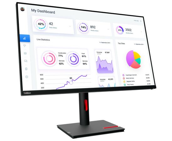 Монитор Lenovo T32p-30 (63D2GAT1UA), изображение 2 Монитор Lenovo T32p-30 (63D2GAT1UA), изображение 2