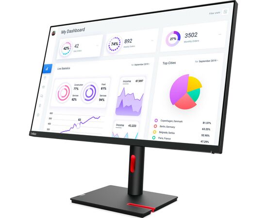 Монитор Lenovo T32p-30 (63D2GAT1UA), изображение 3 Монитор Lenovo T32p-30 (63D2GAT1UA), изображение 3